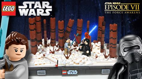 Episode Duel On Starkiller Base Moc Diorama Lego Star Wars Feat