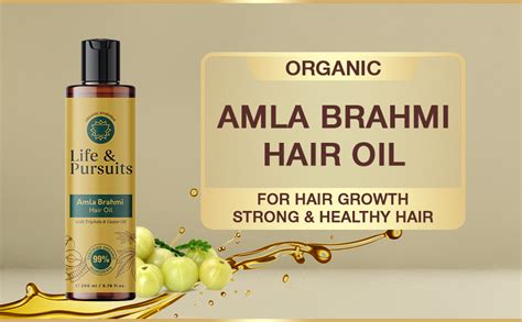 Life Pursuits Amla Brahmi Hair Oil For Hair Growth 200 Ml Natural