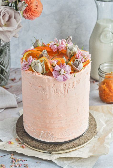 Orange Decorated Cake