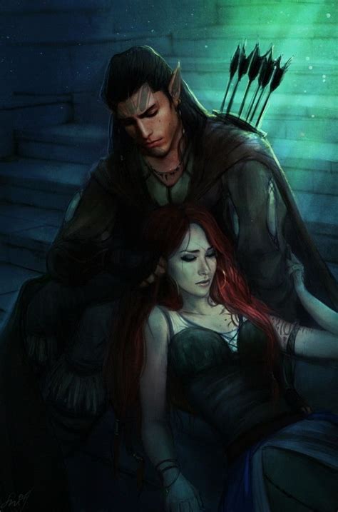 Archers And Elf Couple Romance Love Romantic Fantasy Art