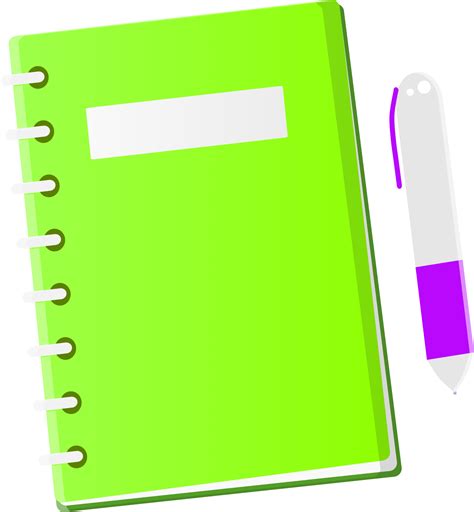 Pen And Notebook Clipart