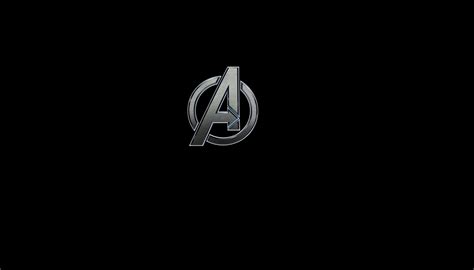 Download Avengers Logo Black Background Wallpaper
