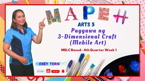 Arts Q W Paggawa Ng Dimensional Craft Mobile Art Youtube