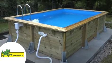 Montage Complet Dune Piscine Bois Ubbink Mod Le Azura Youtube