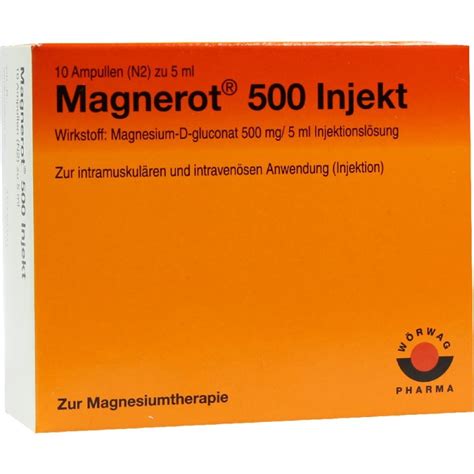 Magnerot 500 Injekt 10x5 ml fiale - Erbofarma farmaci, generici ...