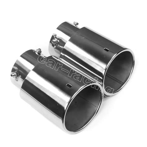 2PCS Set Car Back Exhaust Rear Bumper Exhaust Muffler Tips Muffler