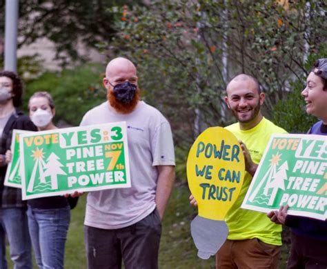 Pine Tree Power Supporters Protest Chambers ‘one Sided Event Opposing