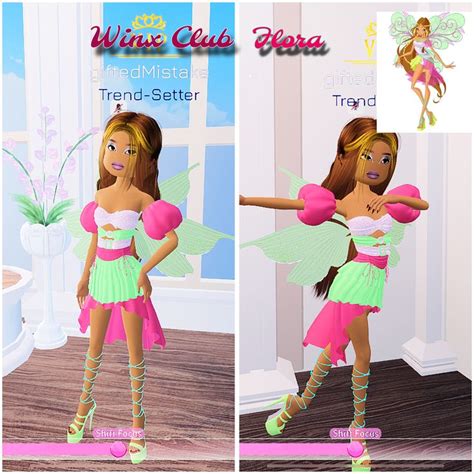 Dress To Impress Winx Club Flora In 2024 Dress To Impress Flora