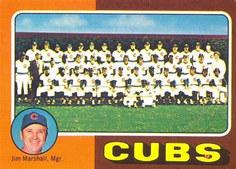 1975 Topps Chicago Cubs Team Card Wax Pack Gods