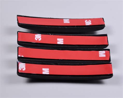 4X Car Anti-Collision Anti-rub Rubber Door Protector Guard Trim Black ...