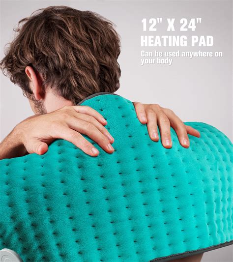 Meetmet Heating Pad For Back Neck Shoulder Pain Relief