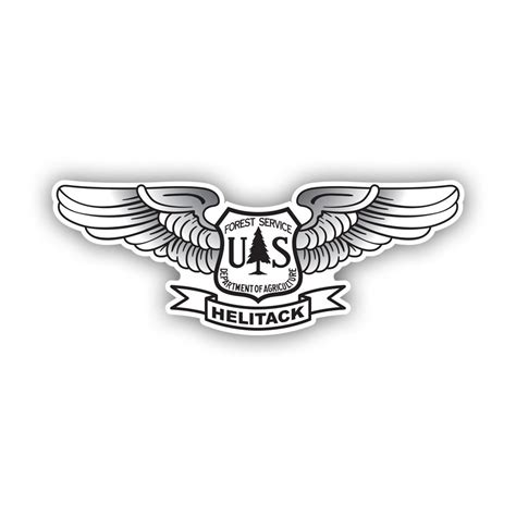 Us Forest Service Helitack Wings Sticker Decal American Made Uv