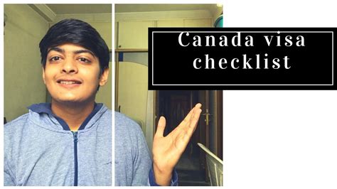 Canada Visa Checklist🇨🇦🇨🇦 Part 1 Youtube