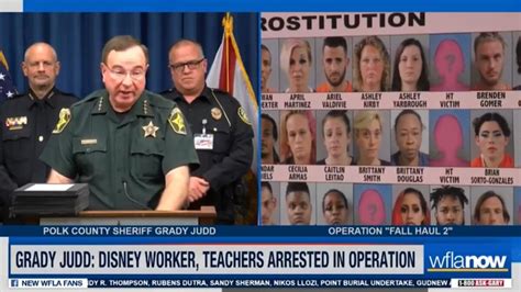 Sheriff Disney Worker Teachers Among 160 Arrested In Polk County