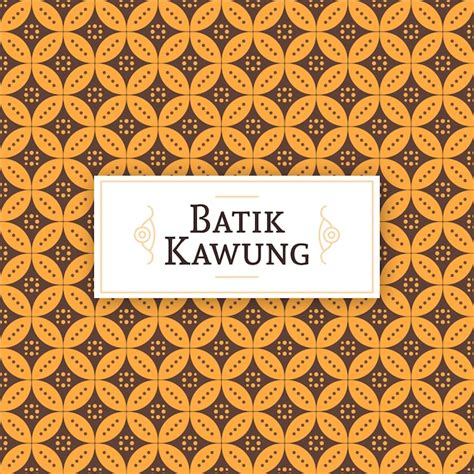 38 Ide Terkini Motif Batik Kawung Vector