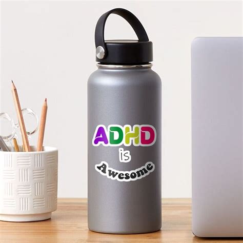 Copy Of Adhd Is Awesome Adhd T Adhd Bright Sticker For Sale By