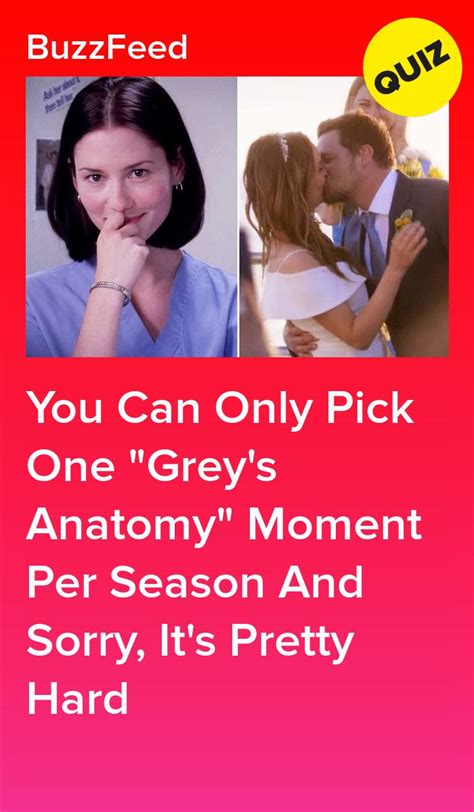 You Can Only Pick One Greys Anatomy Moment Per Season And Sorry Its Pretty Hard Greys