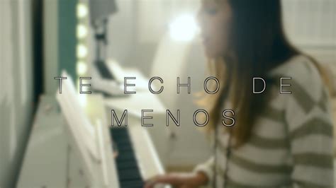 Te Echo De Menos Beret Cover Youtube