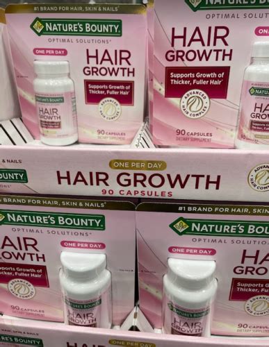 Nature S Bounty Optimal Solutions Hair Growth Capsules Exp