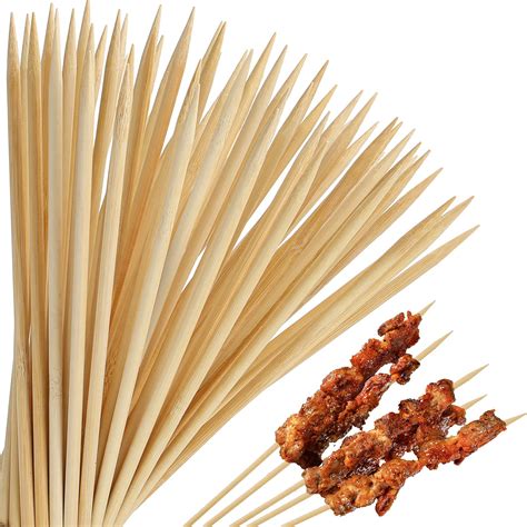 Buy Hansgo Barbecue Skewers Inch Natural Bamboo Kabob Sticks Best