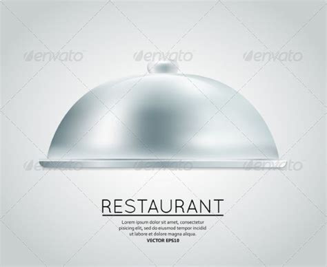 Restaurant Cloche Food Tray Food Trays Menu Design Template Restaurant Menu Design