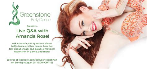 Live Q A With Amanda Rose ES US This Sunday Greenstone Dance Arts