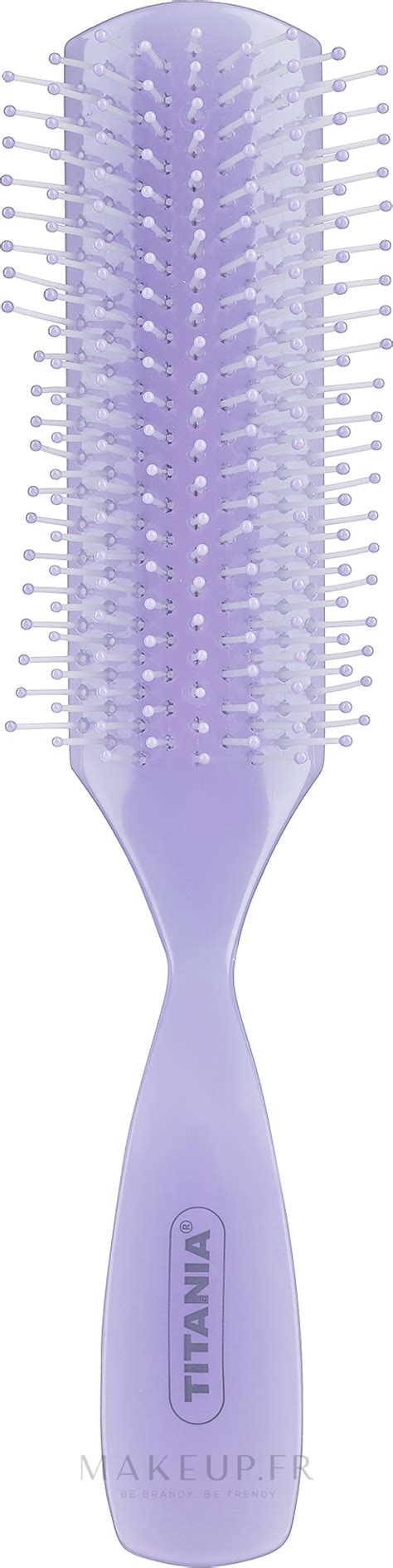 Titania Brosse à Cheveux Massante étroite 9 Rangées Violet Makeup Fr