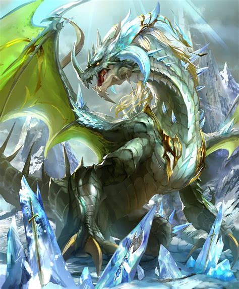 Card: Glacial Dragon | Elemental dragons, Dragon artwork fantasy ...