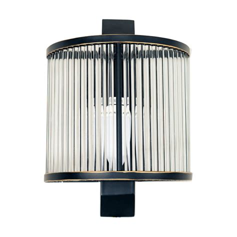 Hayworth Wall Sconce Antique Black Art Deco Co