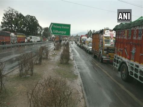 Traffic Movement On Jammu Srinagar Highway Suspended For 2nd Day Due To