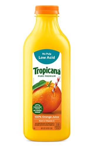 Low Acid No Pulp Tropicana