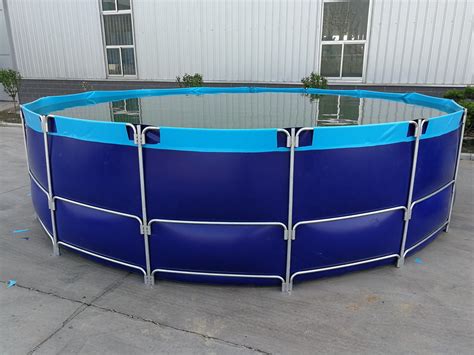 Pvc Plastic Fish Farming Tank With Steel Frame For Indoor And Outdoor