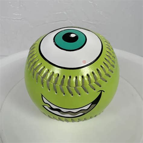 Disney Pixar Monsters Inc Mike Wazowski Baseball Collectible Souvenir