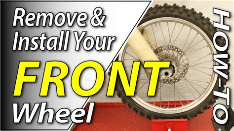 How To Remove And Install The Front Wheel On Your Dirt Bike Fydb Youtube