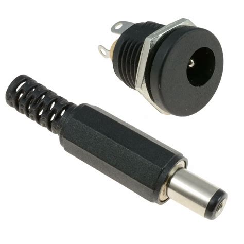 21mm X 55mm Dc Connector Male Plug And Female Panel Mount Socket Jack Other Wire And Cable