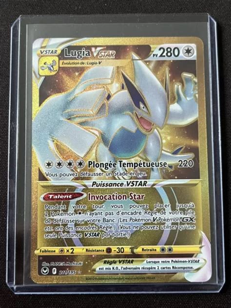 CARTE POKÉMON LUGIA Vstar 211 195 EB12 Tempête Argentée FR Neuf EUR 29