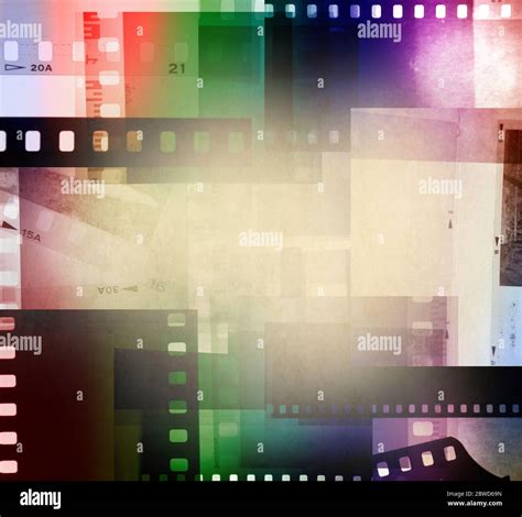 Colorful film negative frames background Stock Photo - Alamy