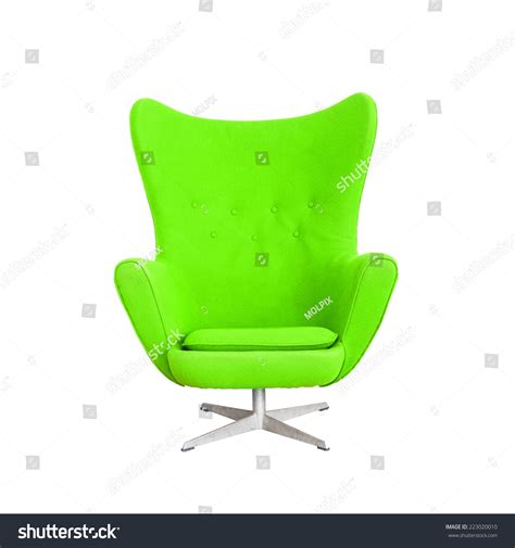 Modern Green Chair Isolated On White Stock Photo Edit Now