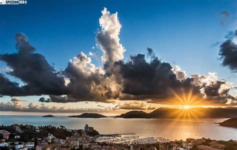 Tramonto Sul Golfo La Spezia Outdoor Clouds