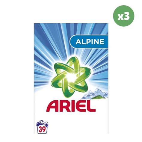 3x39 Lavages Alpine Lessive en Poudre Ariel Cdiscount Electroménager