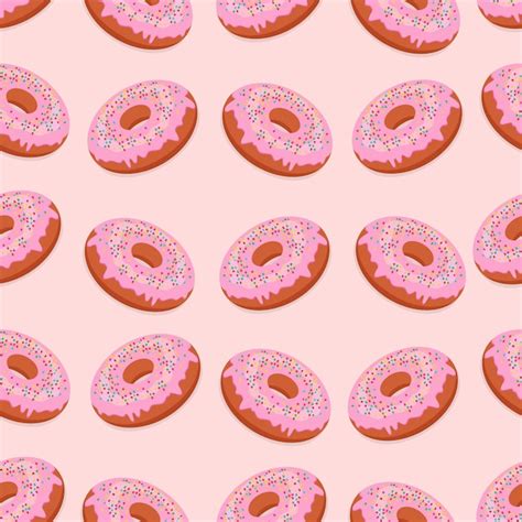 Donuts con glaseado y chispitas de colores ilustración de alimentos