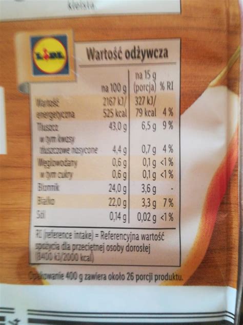 Siemi Lniane Lidl Kalorie Kj I Warto Ci Od Ywcze Dine Fit Pl