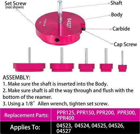 Buy 04520 For Pprk5 Plastic Pipe Fitting Reamer 5 Piece Kit Fit Into