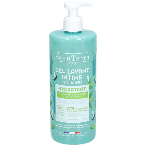 BeauTerra Gel Lavant Intime Certifié Bio Hydratant 500 ml Farmaline