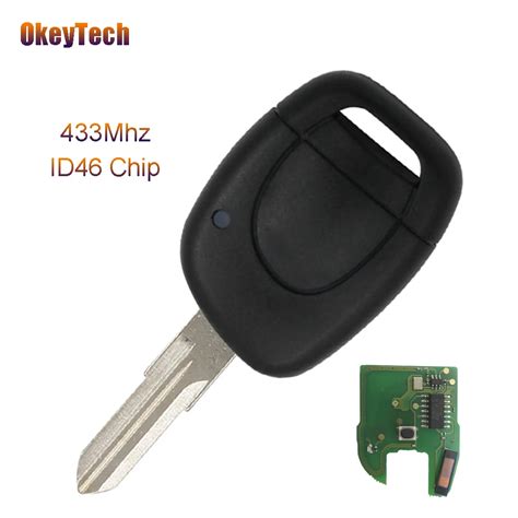 Okeytech For Renault Mhz Id Pcf Chip Button Remote Control