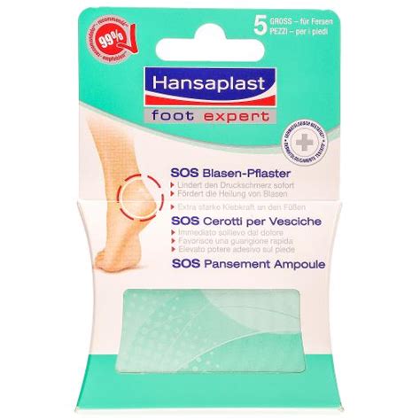 Hansaplast Footcare Blasen Pflaster gross 5 Stück abilis ch