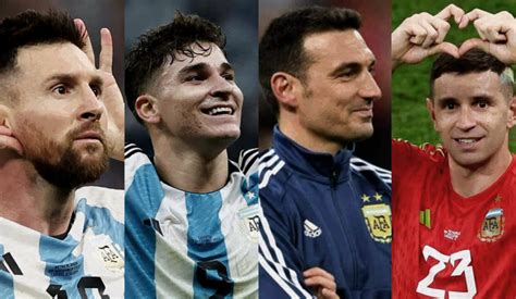 Messi Julián Álvarez Scaloni y Dibu Martínez fueron nominados al