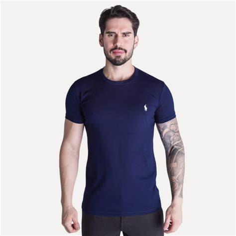 Camiseta Básica RL Azul Petróleo ROUPAS Camisetas Gola Redonda