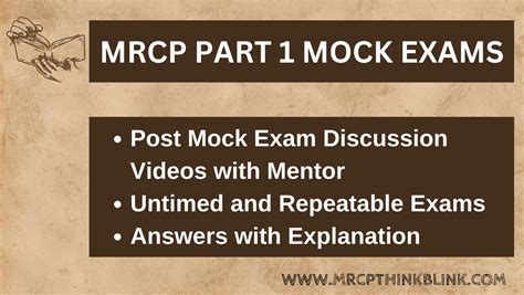 MRCP P 1 Mock Exams Mrcp UK And Ireland Exam ThinkBlink