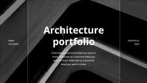 Architecture Portfolio Free PPT Template Google Slides Theme